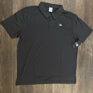 New Era Black Polo Shirt Classic Short Sleeve